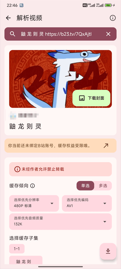 视频解析界面